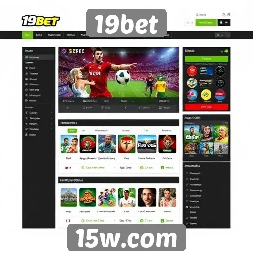 Análise da interface do usuário do site 19bet