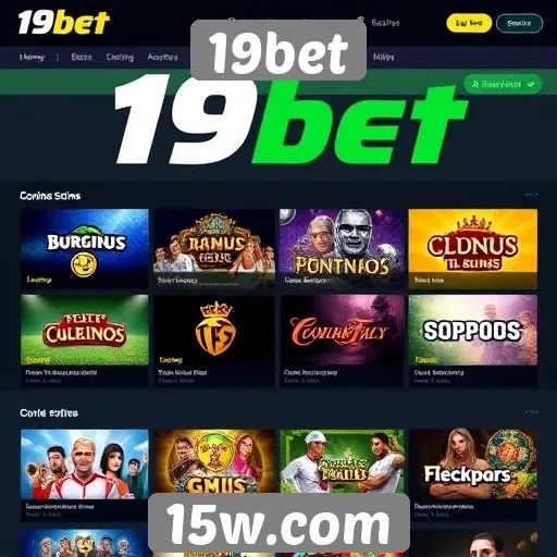 Variedade de jogos oferecidos na plataforma 19bet
